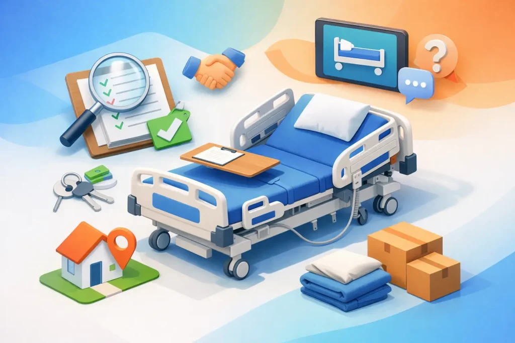 Como alugar cama hospitalar sem erro