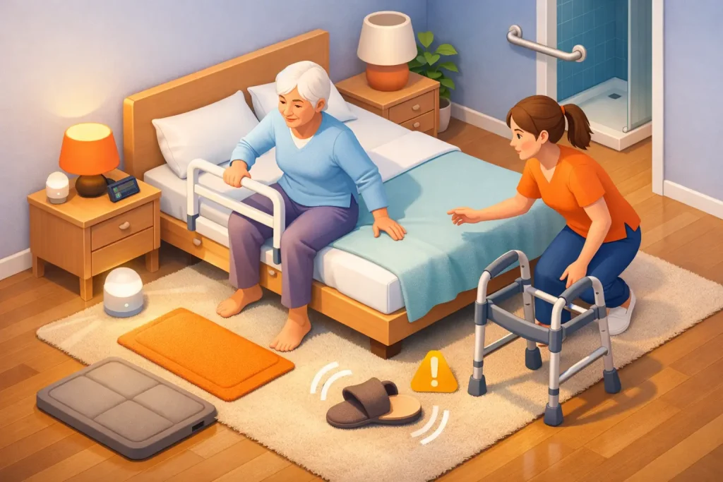 Como prevenir quedas no leito em casa