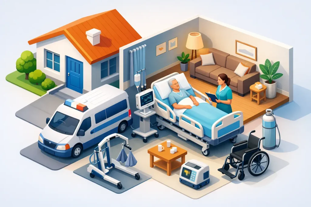 Guia de locação hospitalar residencial