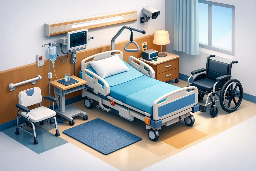 Como adaptar quarto hospitalar com segurança