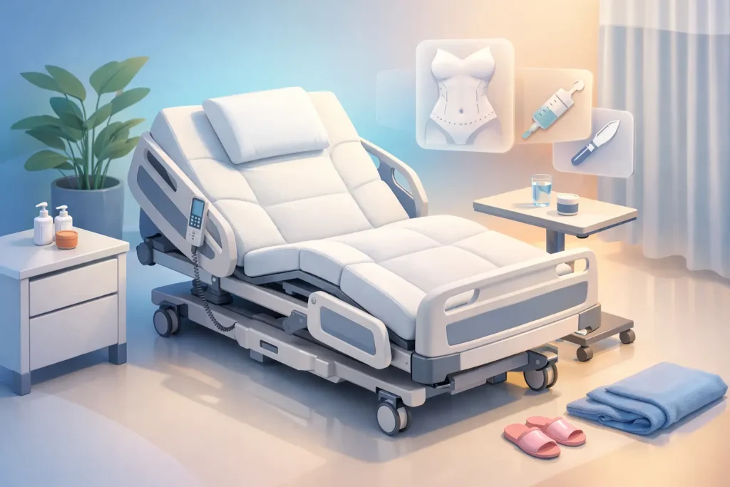 Como escolher cama motorizada para abdominoplastia