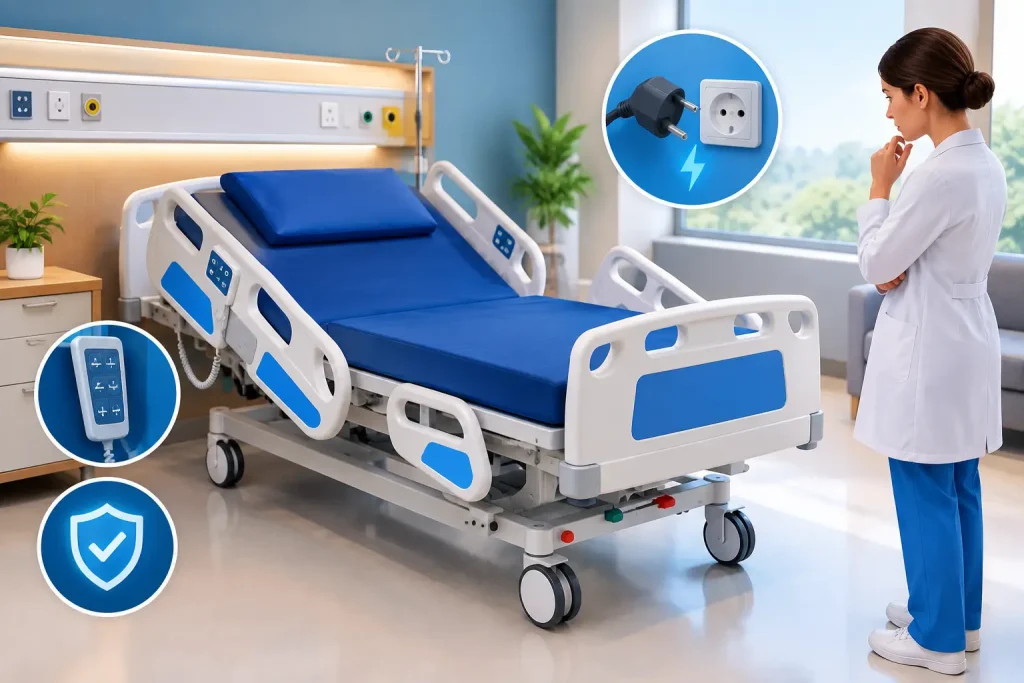 Como escolher uma cama hospitalar bivolt segura