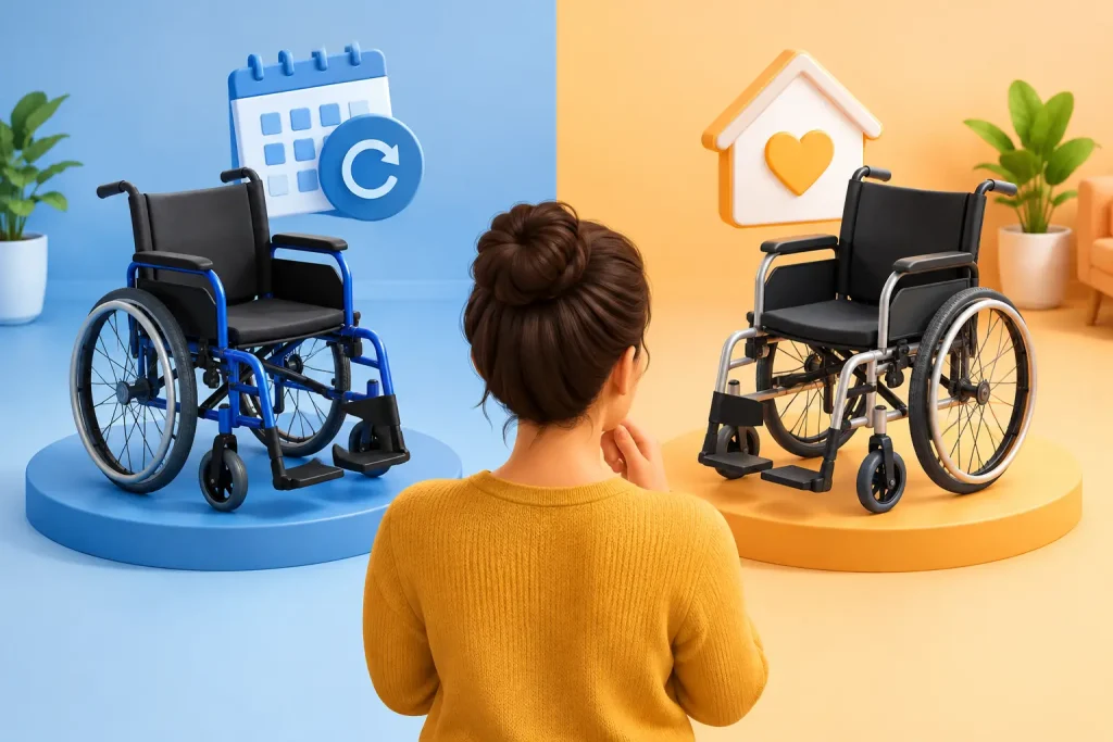 Alugar ou comprar cadeira de rodas: o que vale mais?